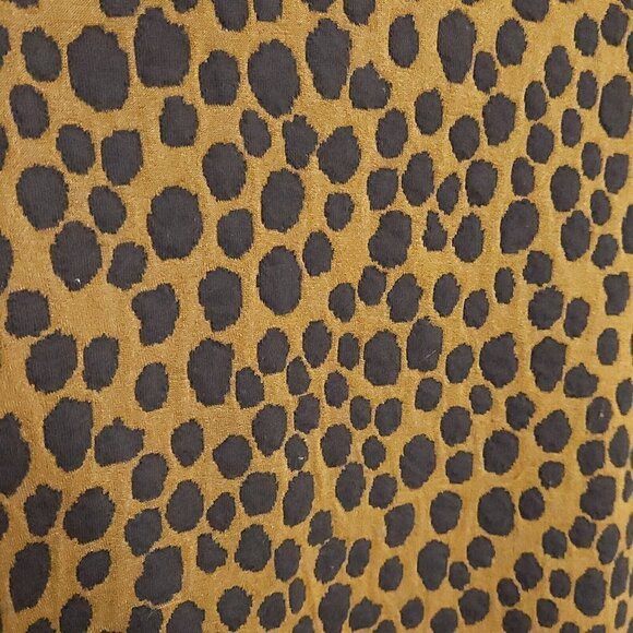 Loft Brown Black Spotted Long Sleeve Heavy Knit Top XS - Picture 3 of 5